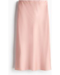 H&M - Midi Skirt - Lyst