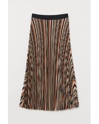 H&M Plissierter Rock - Orange