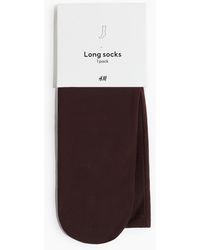 H&M - Lange Socken aus Mesh - Lyst