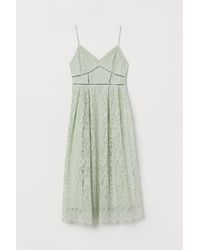 H&M Spitzenkleid - Grün