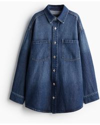 H&M - Chemise En Denim Feather Soft - Lyst