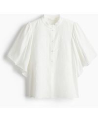 H&M - Bestickte Bluse - Lyst