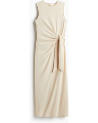 H&M - Kleid mit Knotendetail - Lyst