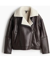 H&M - Veste double face de style motard - Lyst