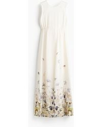 H&M - MAMA Langes Kleid mit Schleife - Lyst
