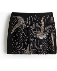 H&M - Gedecoreerde Minirok - Lyst