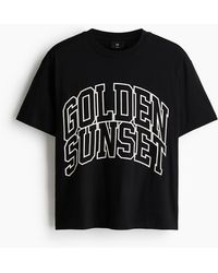 H&M - Bedrucktes T-Shirt in Loose Fit - Lyst