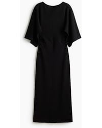 H&M - Robe Midi À Effet Drapé - Lyst