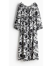 H&M - Off-Shoulder-Kleid in Oversize-Passform - Lyst