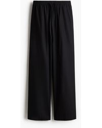H&M - Pantalon En Coton Avec Cordon De Serrage - Lyst