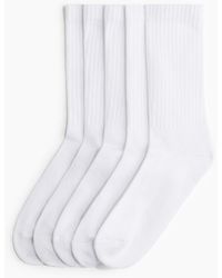 H&M - 5er-Pack Gerippte Socken - Lyst