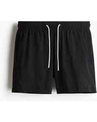 H&M - Zwemshort Van Seersucker - Lyst