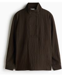 H&M - Overhemdblouse Van Viscosemix Met Structuurdessin - Lyst
