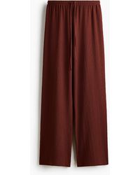 H&M - Drawstringbroek Met Textuur - Lyst
