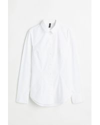 H&M Bluse mit Cut-out - Weiß