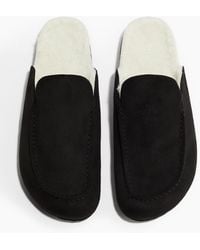 H&M - Hausschuhe mit Teddyfutter - Lyst