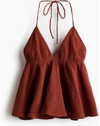 H&M - Katoenen Haltertop - Lyst
