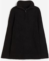 H&M - Oversized Pullover mit kurzem Reißverschluss - Lyst