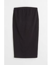 H&M Jupe aus Mesh in Natur Damen Bekleidung Röcke Knielange Röcke 