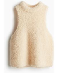 H&M - Top aus Wollmix - Lyst