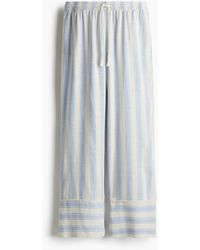 H&M - Rechte Broek Met Drawstring - Lyst