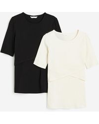 H&M - MAMA Lot de 2 tops Before & After - Lyst