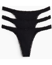 H&M - Set Van 3 Slips Van Microvezel - Lyst