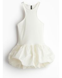 H&M - Mouwloze Jurk Met Opgebolde Rok - Lyst