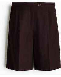 H&M - Bermudashort Van Linnenmix - Lyst