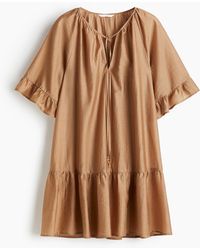 H&M - Robe tunique avec liens à nouer - Lyst
