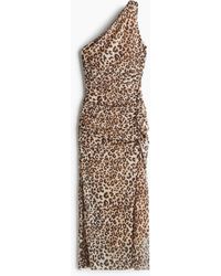 H&M - One-Shoulder-Kleid aus Mesh - Lyst