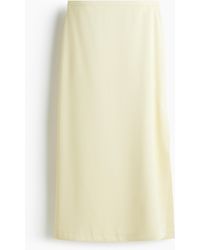 H&M - Jupe mit Seitenschlitz - Lyst