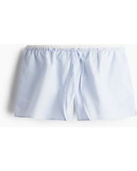 H&M - Short Van Katoenen Popeline - Lyst