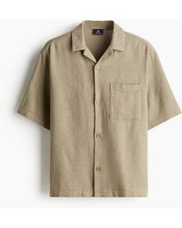 H&M - Casual Overhemd Met Structuur - Lyst
