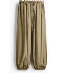H&M - Balloon drawstring trousers - Lyst