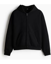 H&M - Veste À Capuche Zippée Oversized Fit En Interlock - Lyst