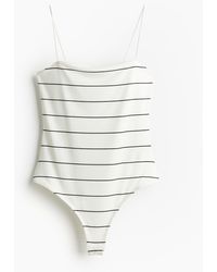 H&M - Body mit Spaghettiträgern - Lyst