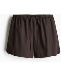H&M - Baumwollshorts mit Kordelzug - Lyst