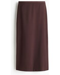 H&M - Jupe mit Seitenschlitz - Lyst