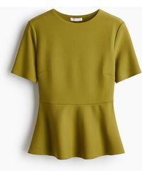 H&M - Peplumtop - Lyst