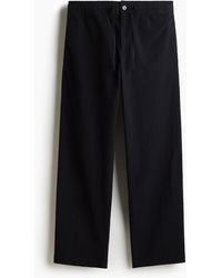 H&M - Seersucker-Hose in Relaxed Fit - Lyst