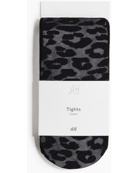H&M - Gemusterte Strumpfhose - Lyst