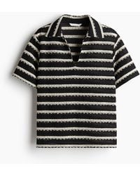 H&M - Gestricktes Shirt mit Kragen - Lyst