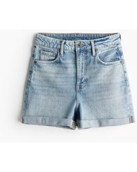 H&M - Mom Ultra High Jeansshorts - Lyst