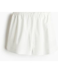 H&M - Baumwollshorts mit Kordelzug - Lyst