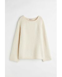 H&M - Flauschiger Oversized-Pullover - Lyst