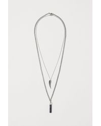 H&M 2er-Pack Halsketten - Mettallic