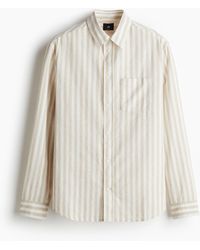 H&M - Hemd aus Leinenmix in Regular Fit - Lyst