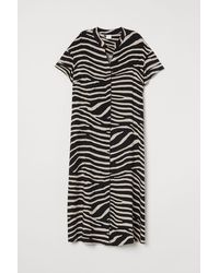 H&M Kaftankleid - Schwarz