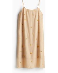 H&M - Transparentes Trägerkleid mit Verzierungen - Lyst